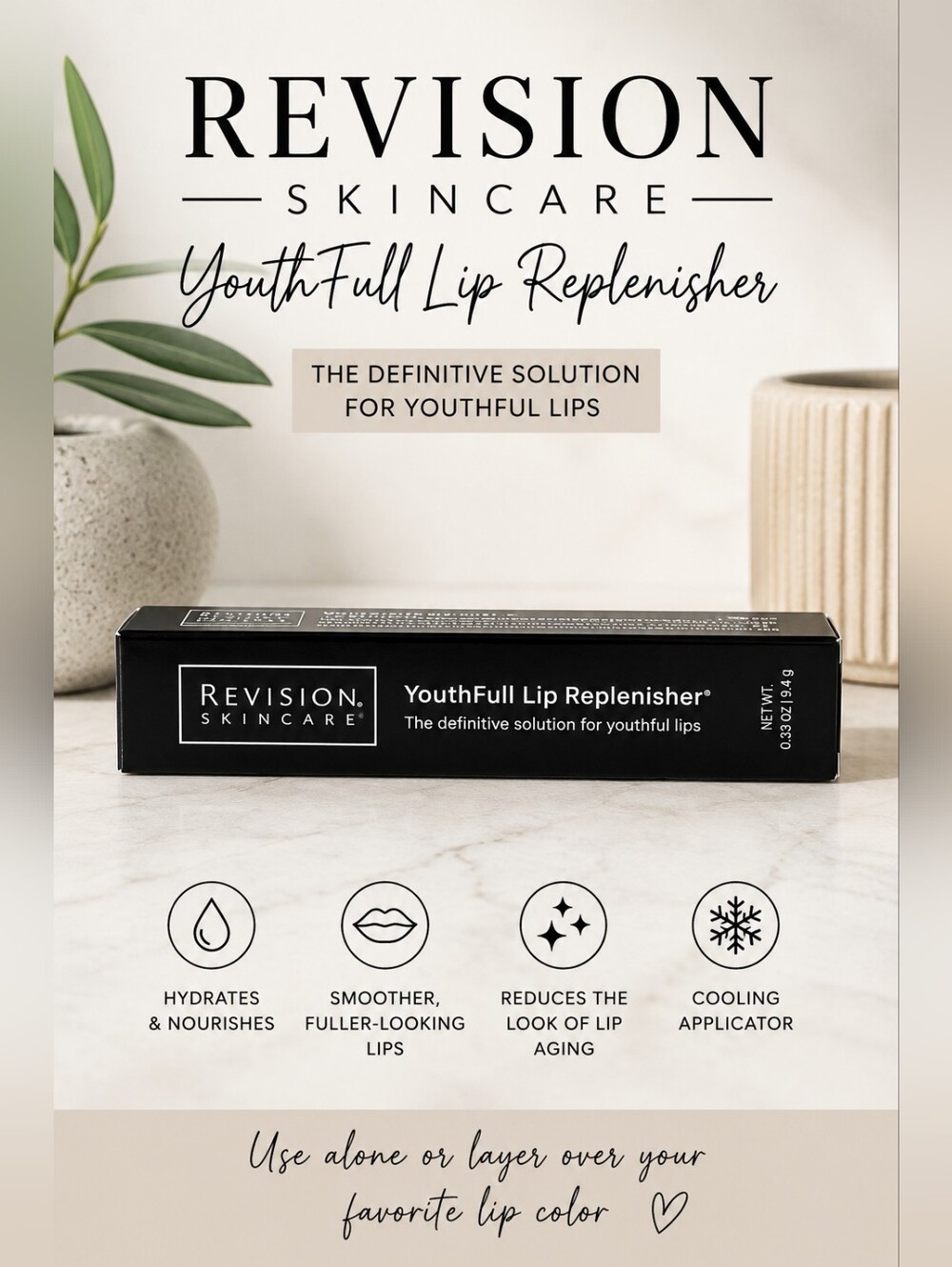 Revision Skincare YouthFull Lip Replenisher 0.33 oz / 9.4g Lip Treatment